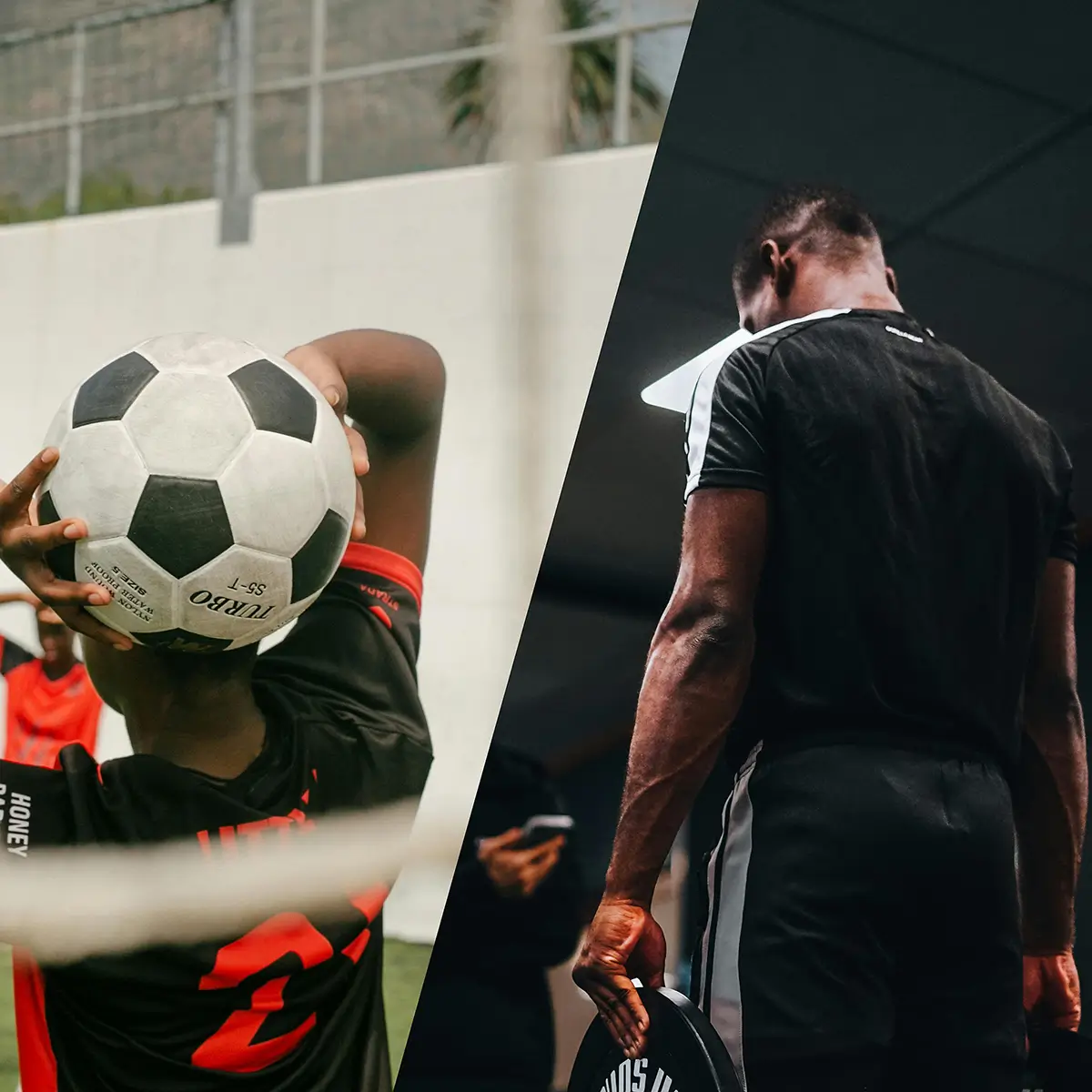 Fußball Einwurf Training